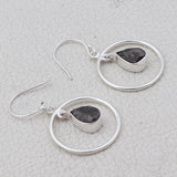 Natural Pyrite Silver Earrings