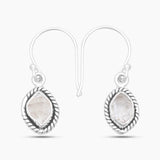 925 Silver Herkimer Quartz Earrings