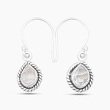 925 Silver Herkimer Quartz Earrings
