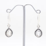 925 Silver Herkimer Quartz Earrings