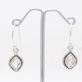 925 Silver Herkimer Quartz Earrings