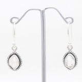 925 Silver Herkimer Quartz Earrings