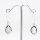 925 Silver Herkimer Quartz Earrings