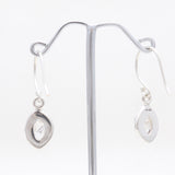925 Silver Herkimer Quartz Earrings