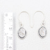 925 Silver Herkimer Quartz Earrings