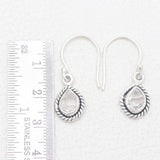925 Silver Herkimer Quartz Earrings