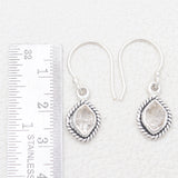 925 Silver Herkimer Quartz Earrings