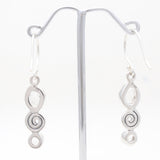 925 Silver Herkimer Quartz Earrings