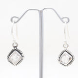 925 Silver Herkimer Quartz Earrings