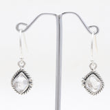 925 Silver Herkimer Quartz Earrings