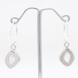 925 Silver Herkimer Quartz Earrings