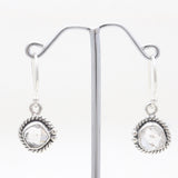 925 Silver Herkimer Quartz Earrings