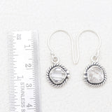 925 Silver Herkimer Quartz Earrings
