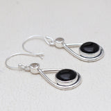 925 Starling Silver Black Onyx Earring