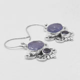 Tanzanite Silver Earrings