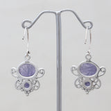 Tanzanite Silver Earrings