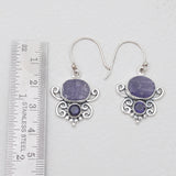 Tanzanite Silver Earrings