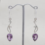 925 Starling Silver Amethyst Earring