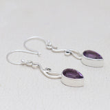 925 Starling Silver Amethyst Earring