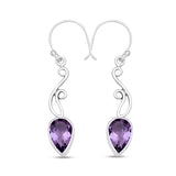 925 Starling Silver Amethyst Earring