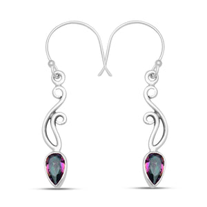 925 Sterling Silver Amethyst Earrings