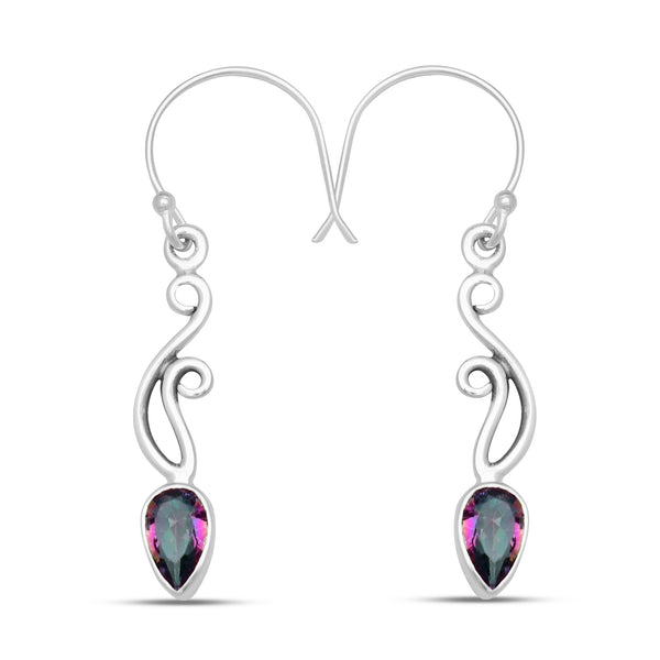 925 Sterling Silver Amethyst Earrings