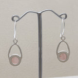 925 Starling Silver Rose Quartz Earring