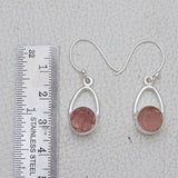 925 Starling Silver Rose Quartz Earring