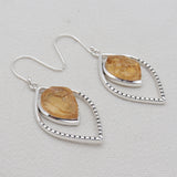 925 Sterling Silver Citrine Earrings