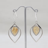 925 Sterling Silver Citrine Earrings