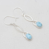 Rainbow Moonstone Silver Earrings