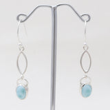 Rainbow Moonstone Silver Earrings