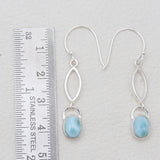 Rainbow Moonstone Silver Earrings