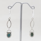 Rainbow Moonstone Silver Earrings