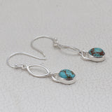 Rainbow Moonstone Silver Earring