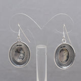 Dendritic Opal Silver Earrings