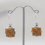 Brecciated Mookaite Silver Earrings
