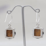 Brecciated Mookaite Silver Earrings