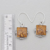 Brecciated Mookaite Silver Earrings