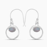 925 Sterling Silver Ethiopian Opal Earrings