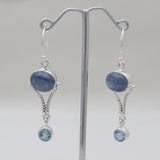 Turquoise Spiny Oyster Silver Designer Earrings