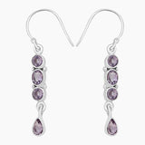 Blue Topaz Silver Earrings