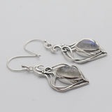 925 Silver Dendritic Opal Earring