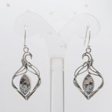 925 Silver Dendritic Opal Earring