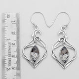 925 Silver Dendritic Opal Earring