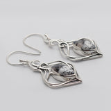 925 Silver Dendritic Opal Earring