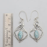 925 Silver Dendritic Opal Earring