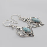 925 Silver Dendritic Opal Earring