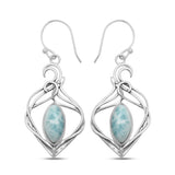 925 Silver Dendritic Opal Earring