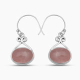 925 Silver Nephrite Jade Earrings